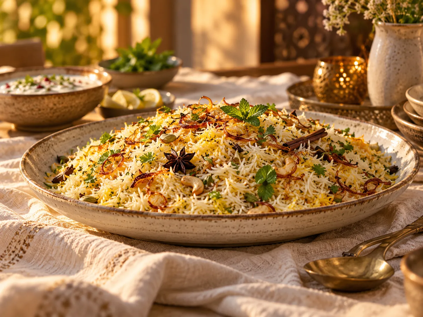 A generous rice table